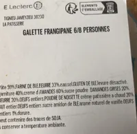 Galette frangipane