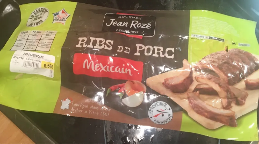 Ribs de porc mexicain