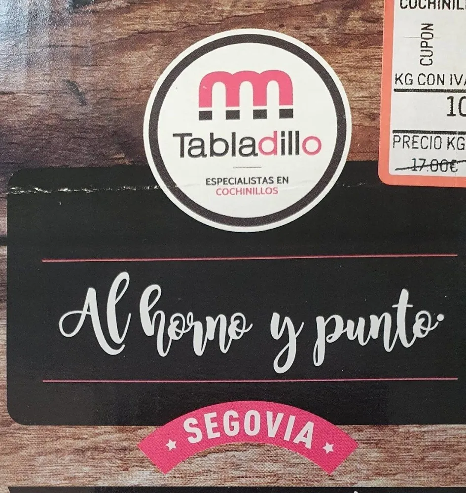 Cochinillo al horno y punto.