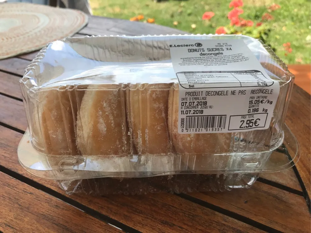 Donuts naures sucrés