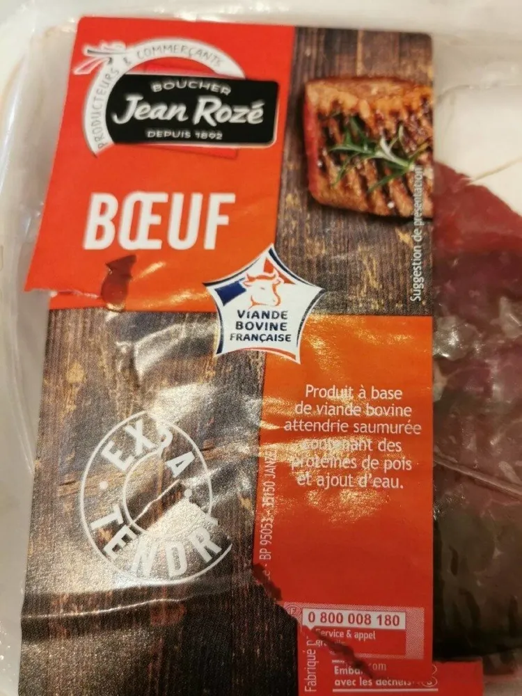 2 pièces épaisses de bœuf attendri