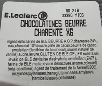 Chocolatines beurre charente