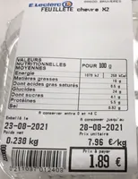 Feuilleté chèvre
