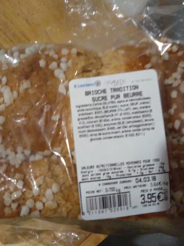Brioche tradition sucre pur beurre