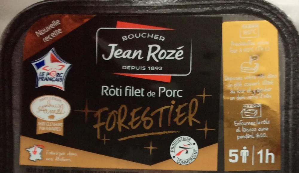 Roti filet de porc forestier