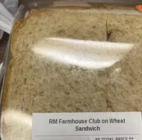 Farmhouse club on wheat sandwich