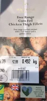 Free range chicken thigh filets