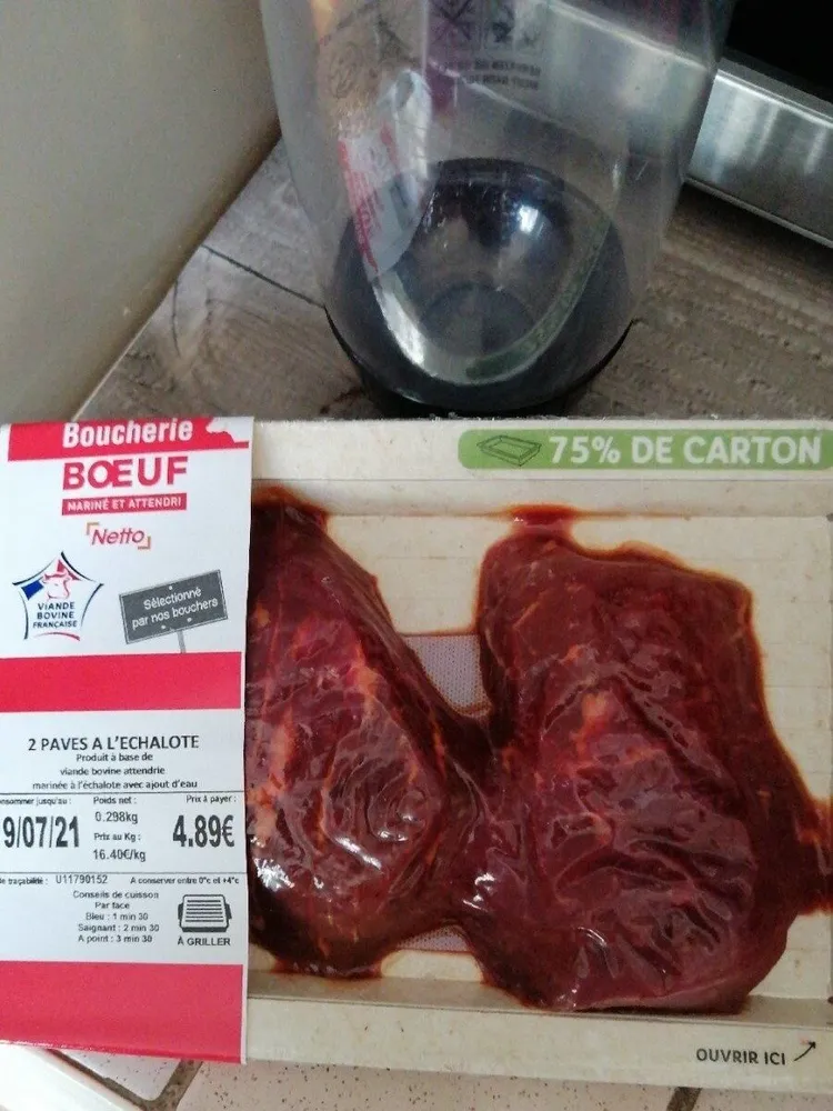 Pavés à l'échalote