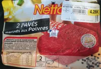 2 pavés marinés aux poivres