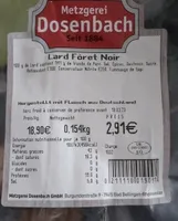 Lard Forêt Noire