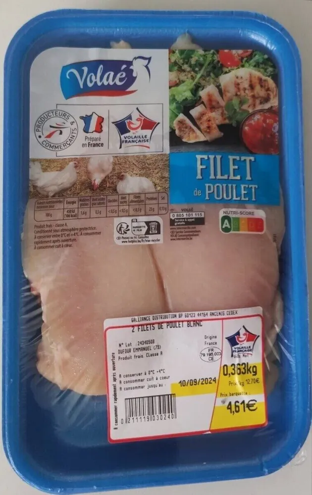 Filet de poulet