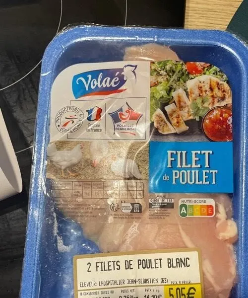 Filet de poulet 0,358kg