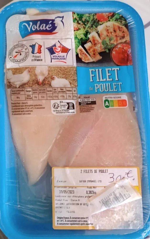 Filets de poulet