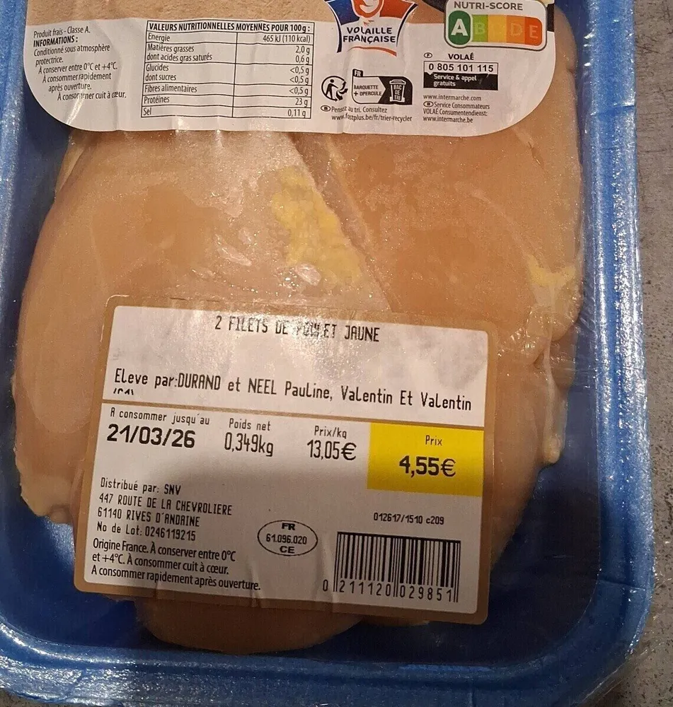 Filet de poulet