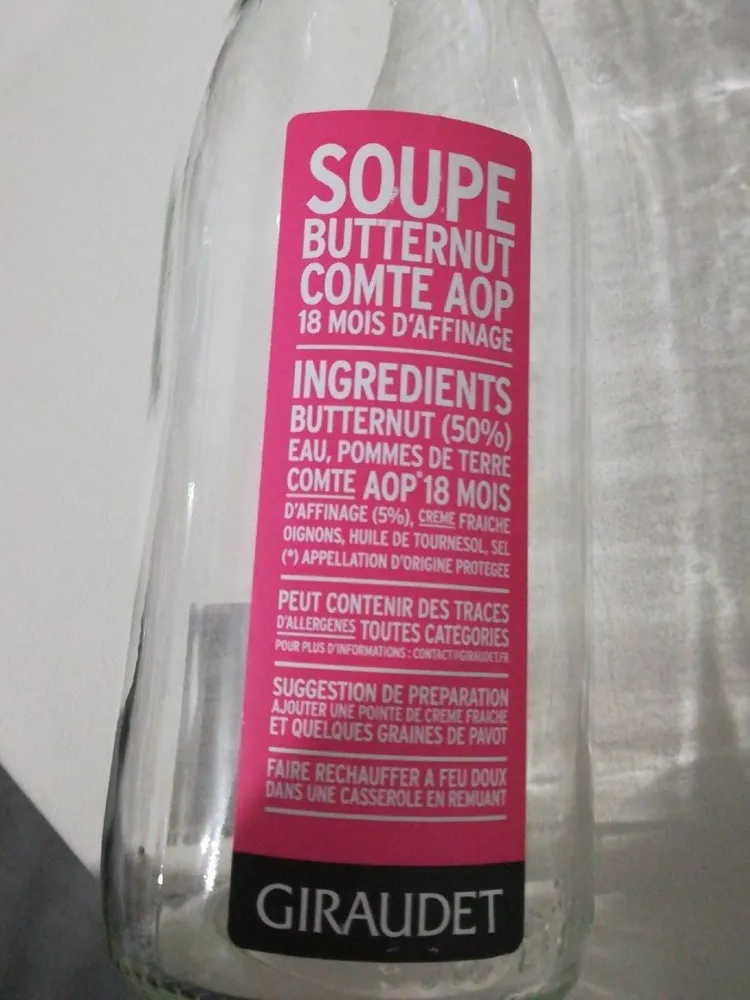 Soupe Butternut Comte AOP