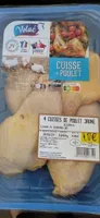 4 cuisses de poulet jaune