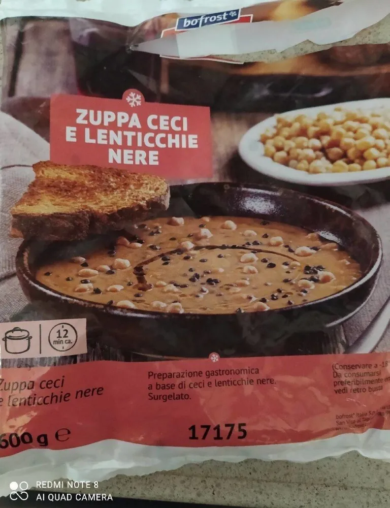 Zuppa ceci e lenticchie nere