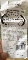 Pain de campagne aux raisins FE