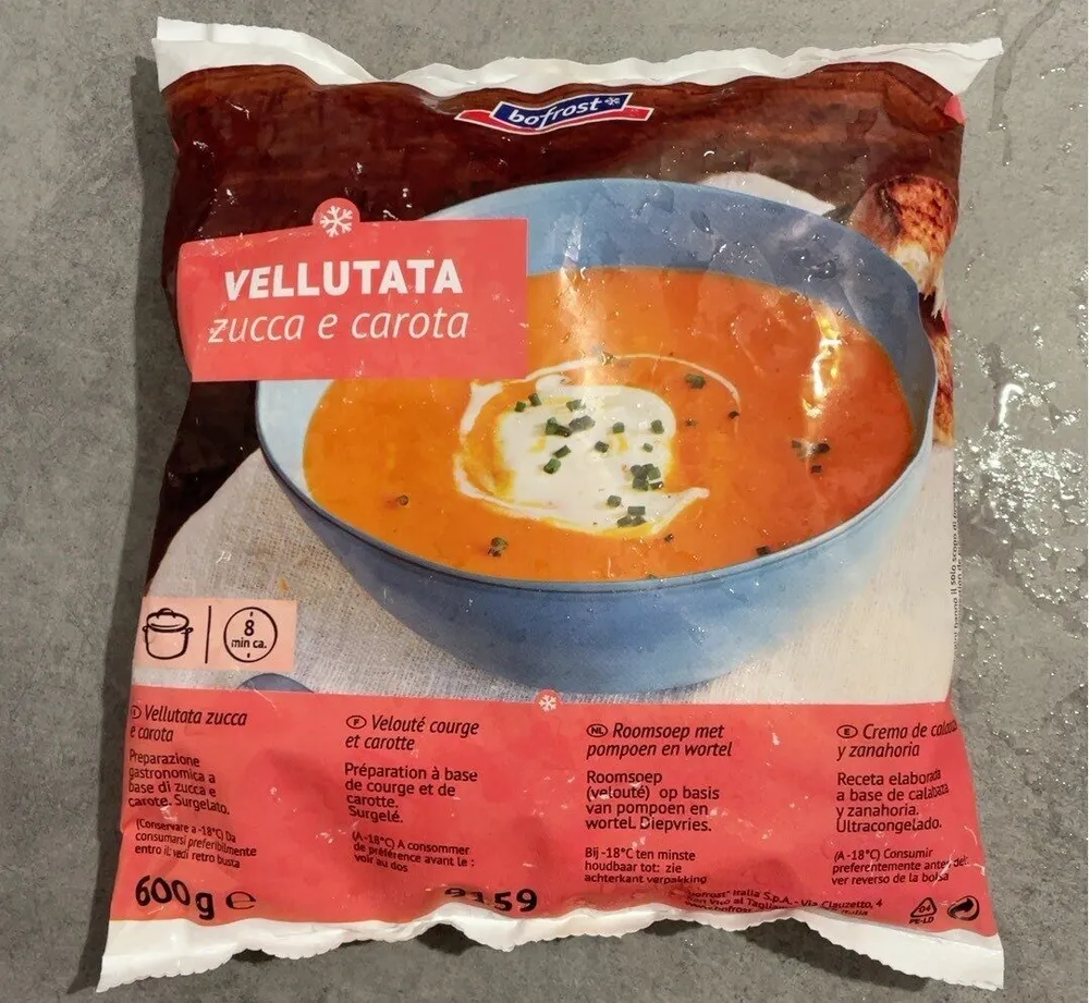 Vellutata zucca e carota
