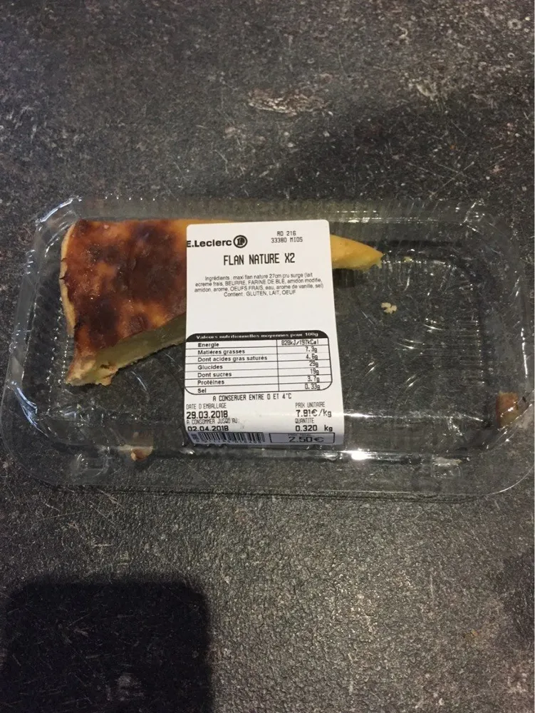 Flan nature