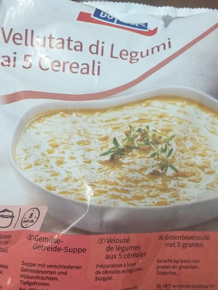 Vellutata di legumi ai 5 cereali