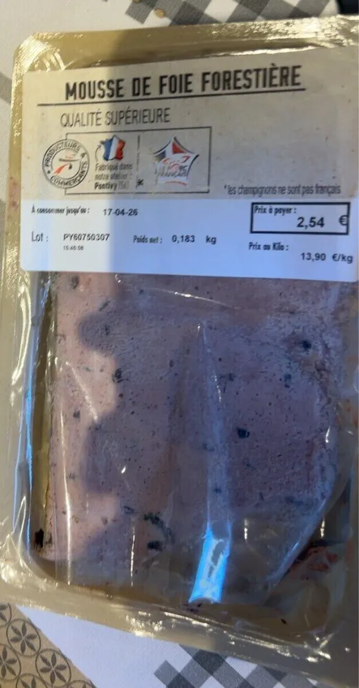 Mousse de foie forestiere
