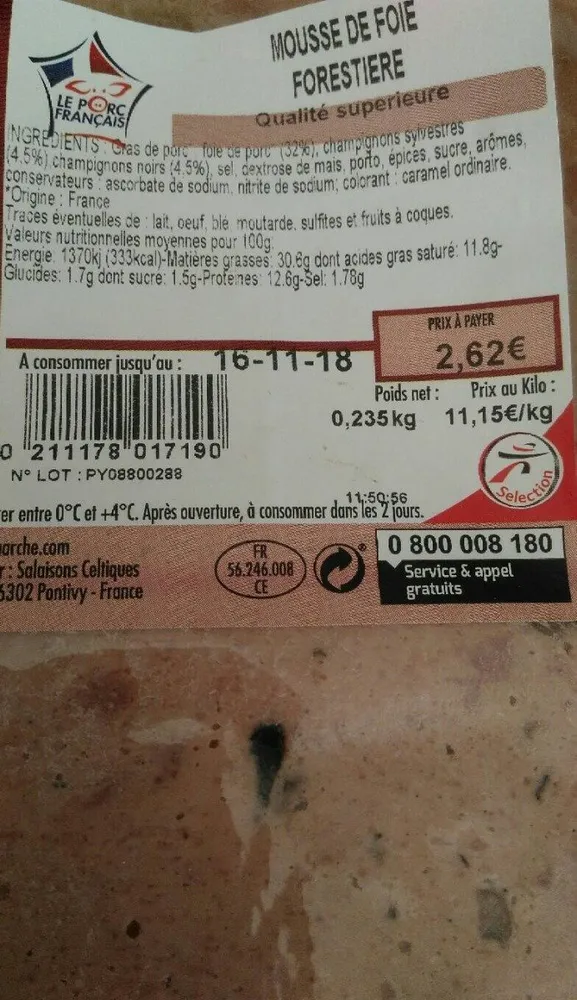 Mousse de foie forestière