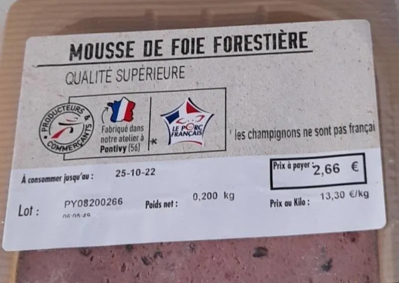 Mousse de foie forestière