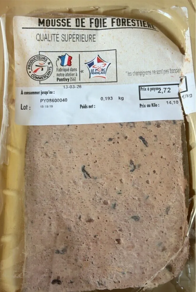 Mousse de foie forestière
