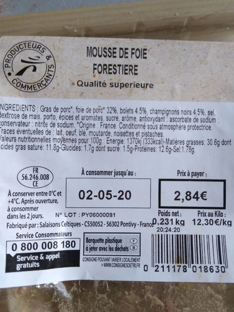 Mousse de foie forestière