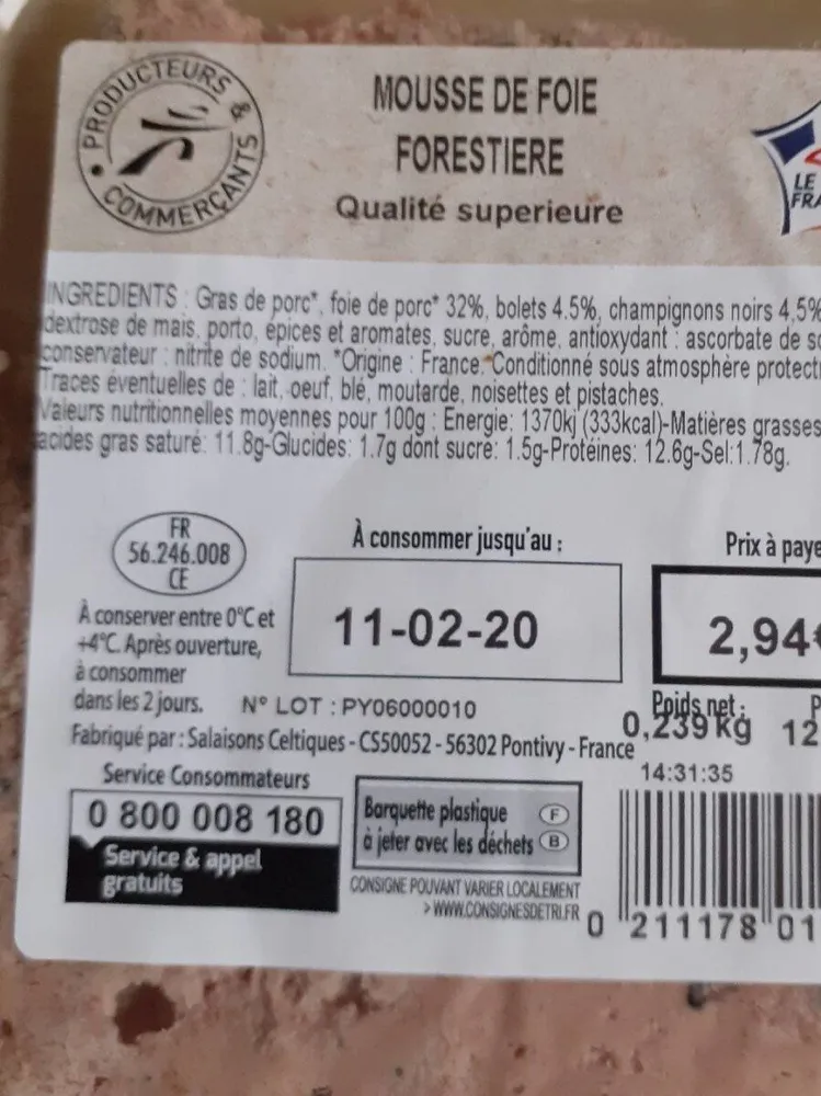 Mousse de foie forestière