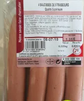 Saucisse de Strasbourg qualité supérieure