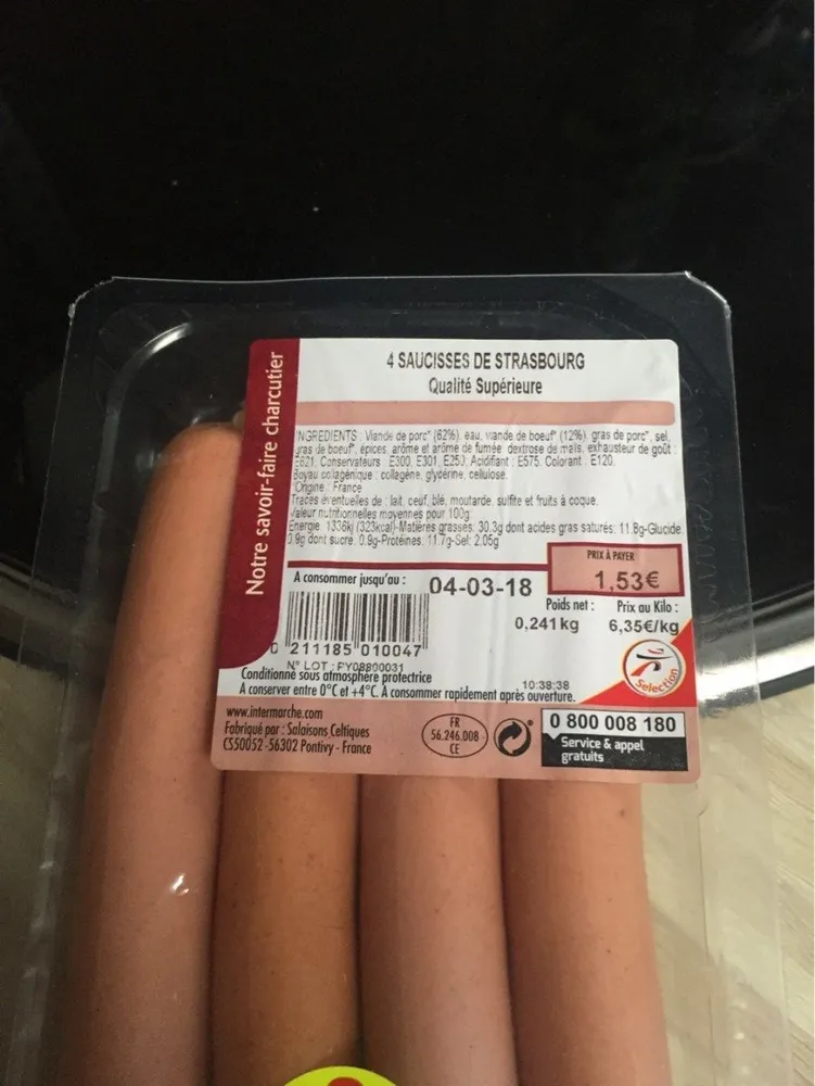 Saucisses de strasbourg