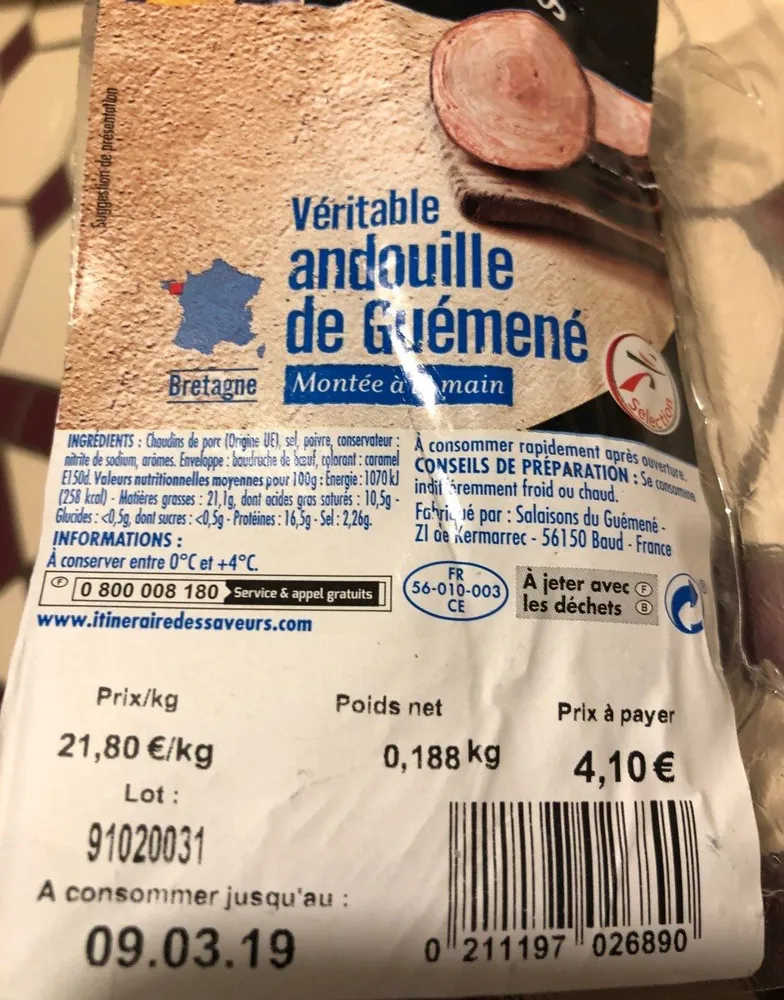 Veritable andouille de guemene