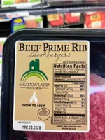 Beef Prime Rib Steakburgers