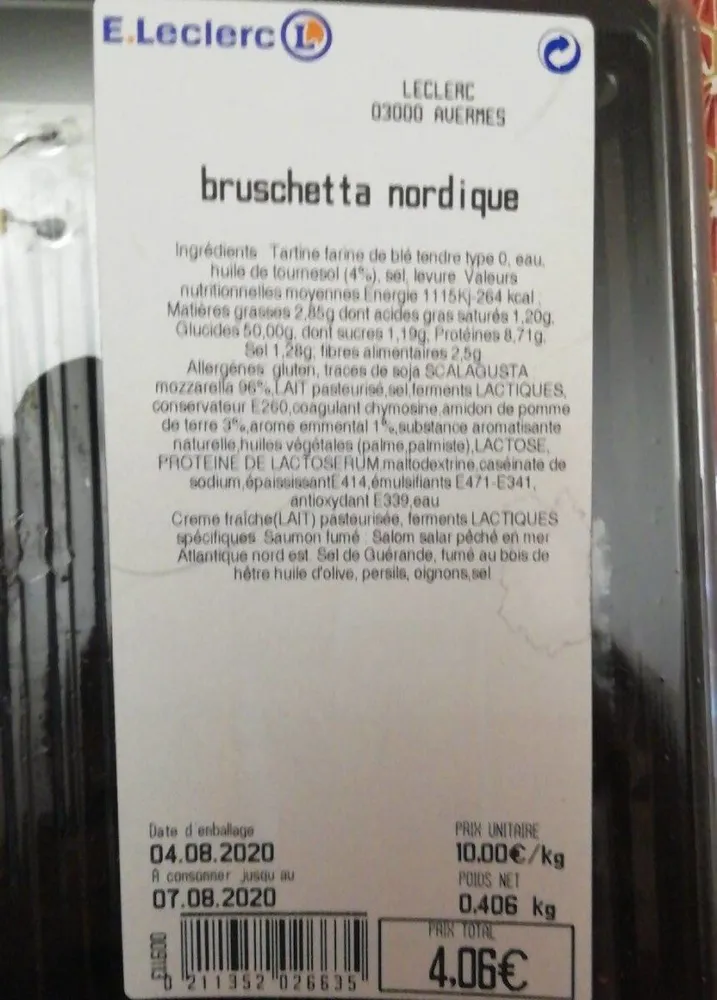 Bruschetta nordique