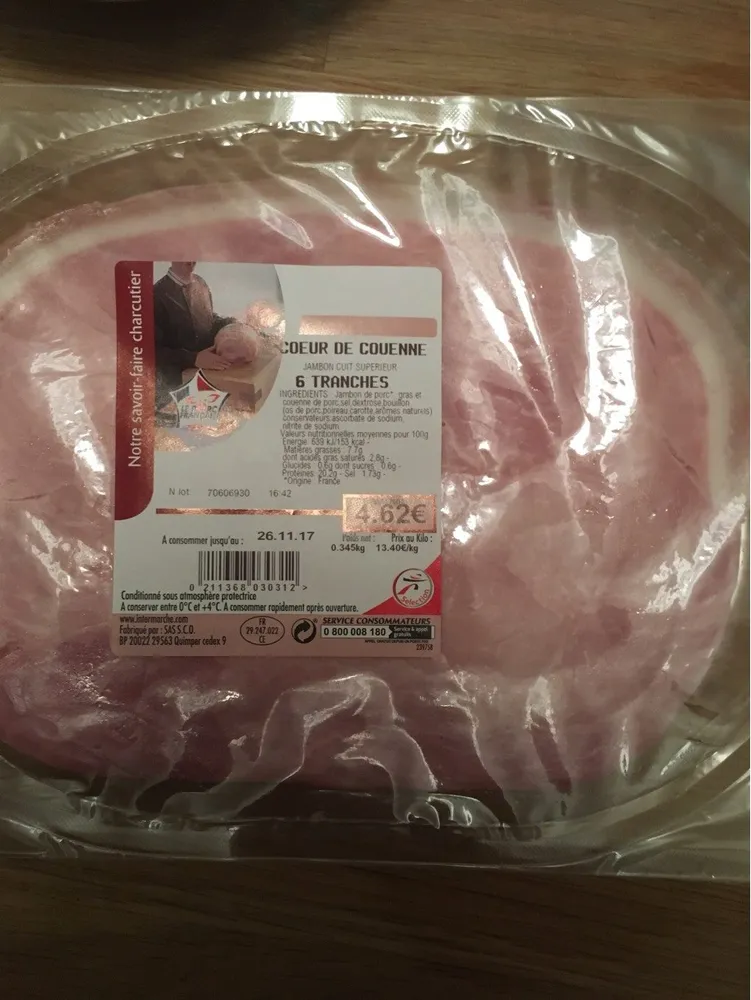 Jambon cuit superieur