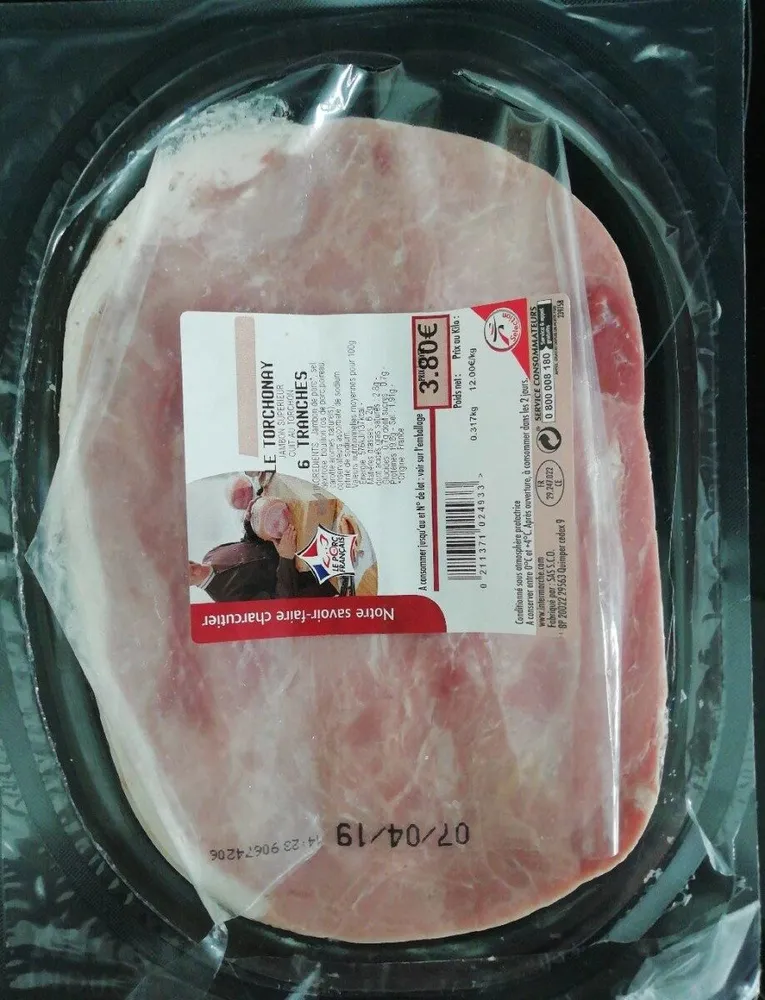 Jambon Supérieur cuit au torchon