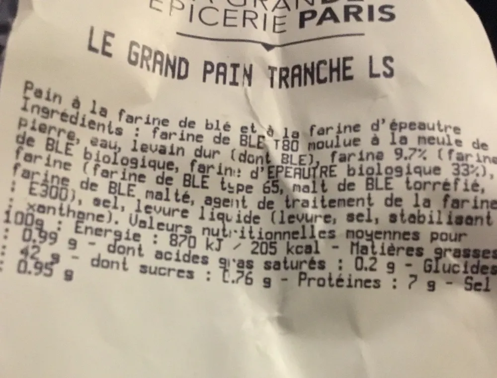Grand pain tranché