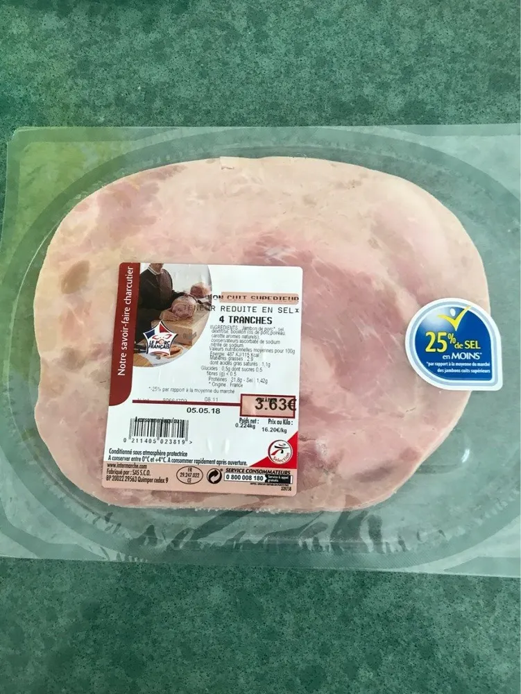 Jambon cuit superieur