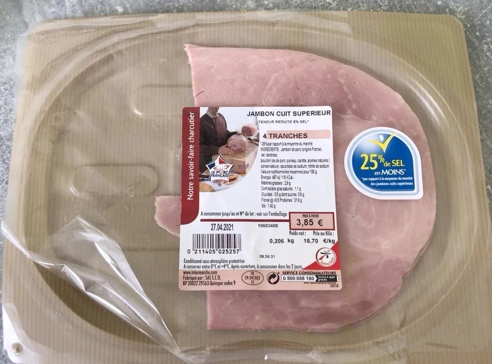 Jambon cuit superieur