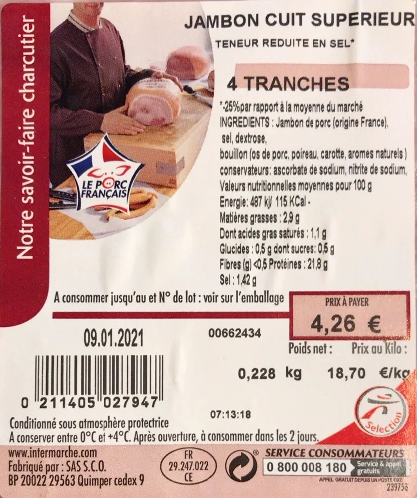 Jambon Cuit Superieur
