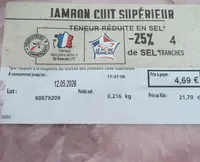 Jambon cuit supérieur