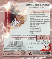 Jambon cuit superieur