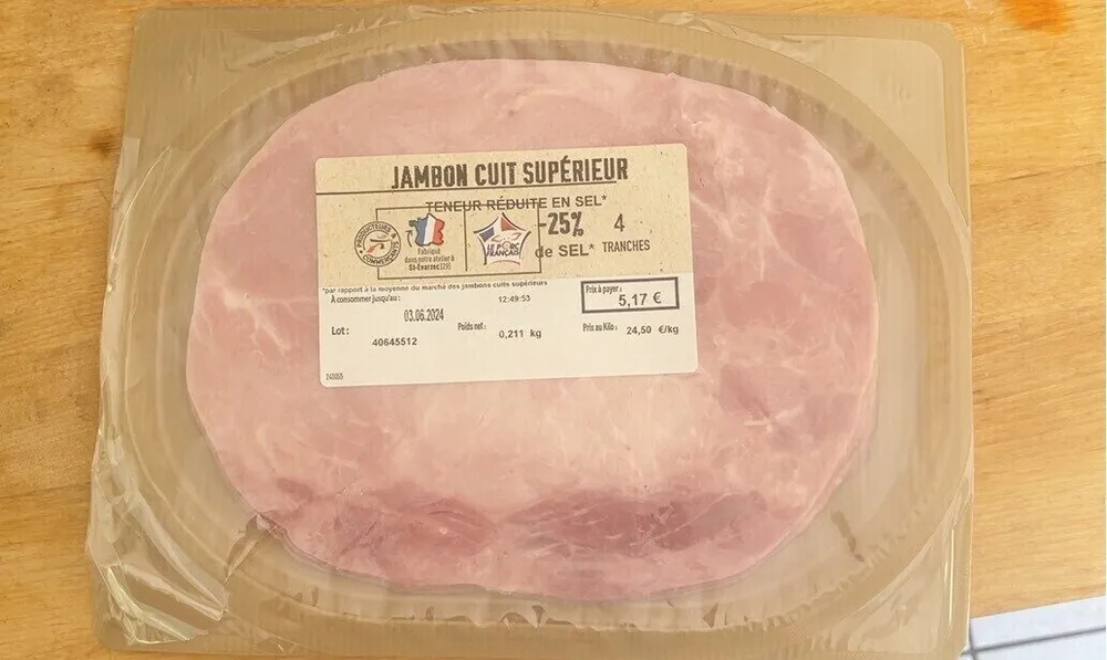 Jambon cuit supérieur