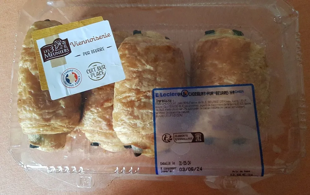 Pain au chocolat pur beurre