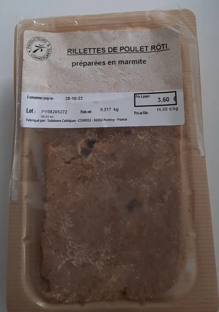 Rillettes de poulet rôti
