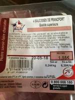 4 saucisses de Francfort