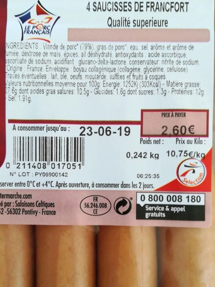 Saucisses de Francfort