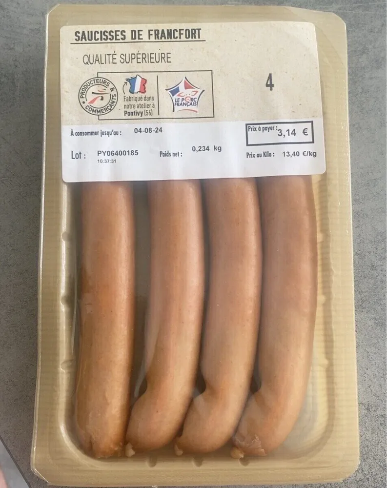 Saucisses de francefort